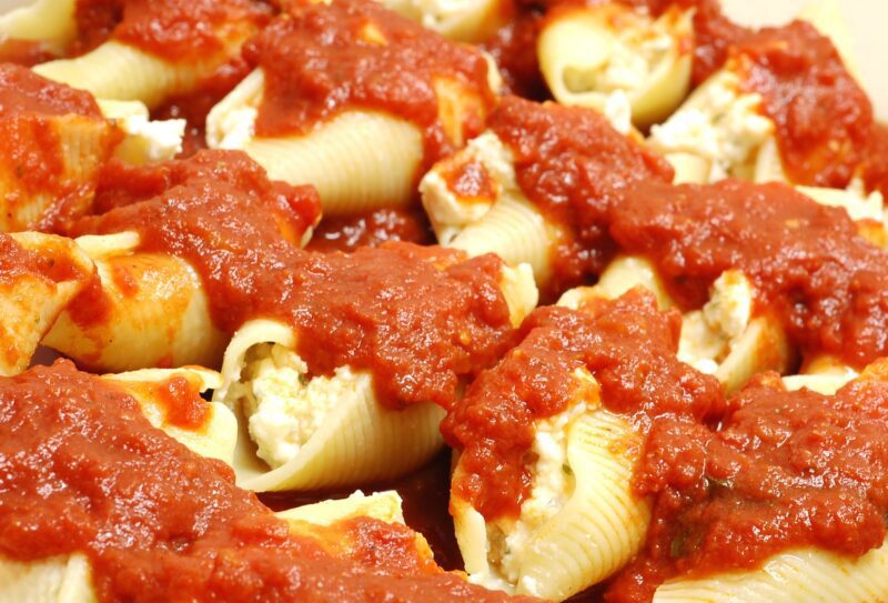 Stuffed Shells With Vodka Sauce